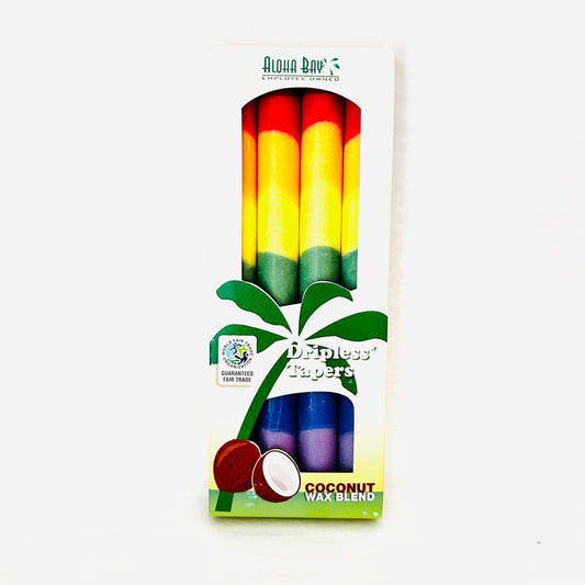 Rainbow 9" Taper 4-pack Candle