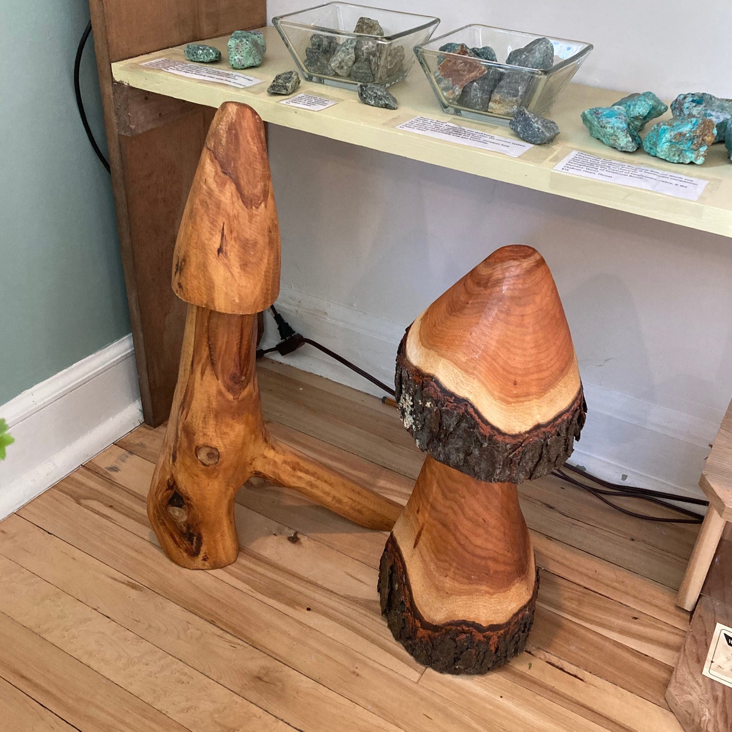 Mushrooms - Wood Carved by Phil