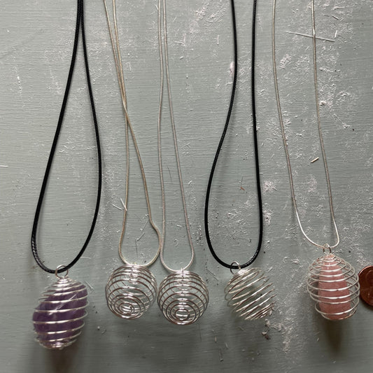 Cage Pendants with chain or cord