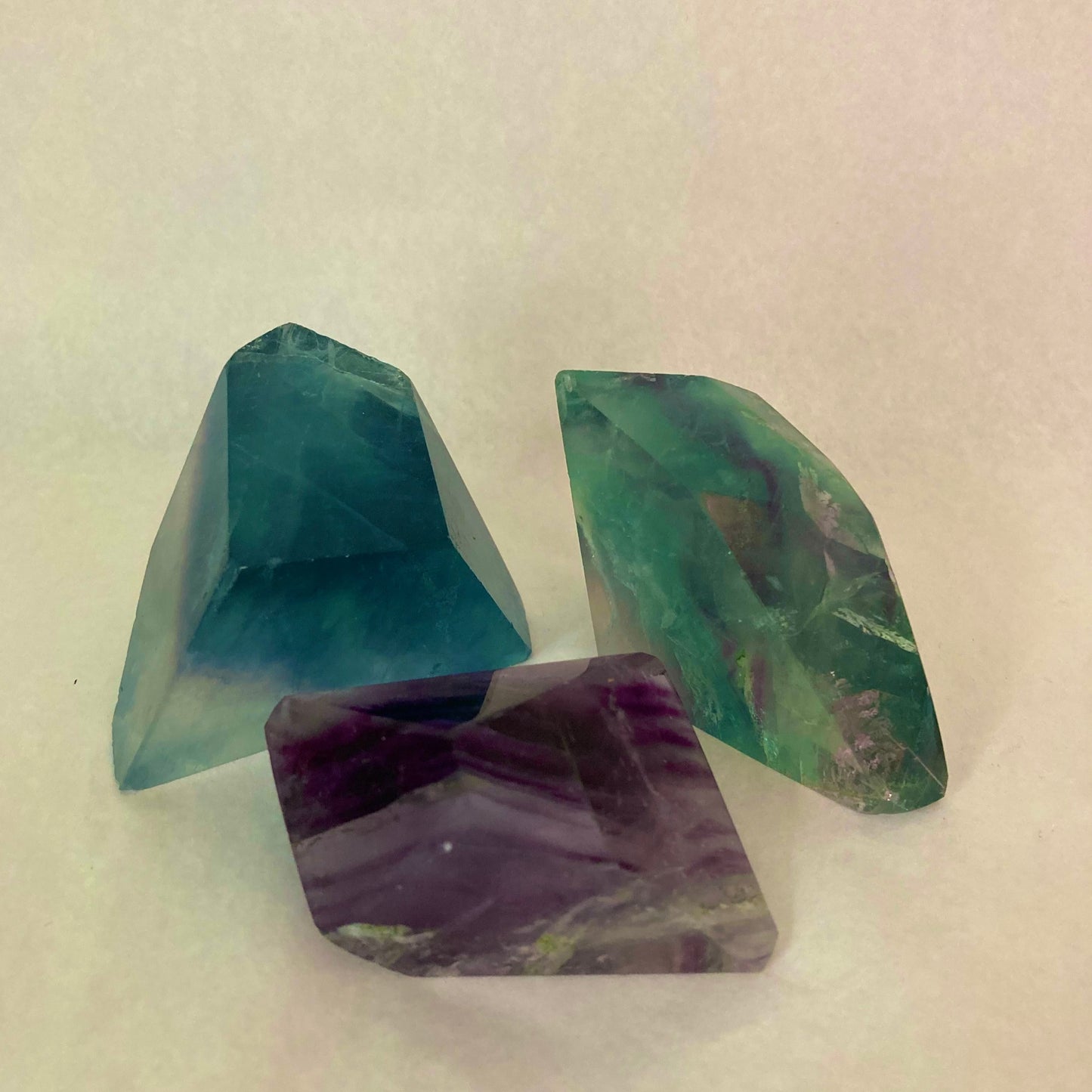 Fluorite Free Forms - Green and Purple