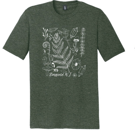 Crystal Healing Bayfield T -Shirts Heathered Forest Green